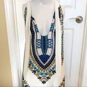 floral pattern summer mini dress